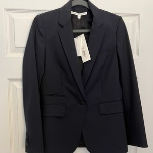 NWT Veronica Beard Dickey Blazer Jacket Navy Blue &  Blue Dickey Included